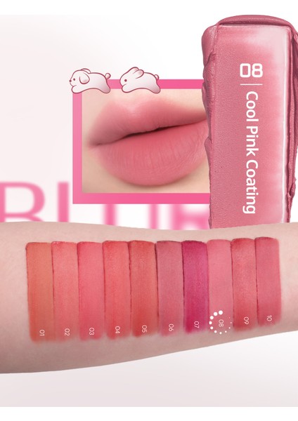 Gün Boyu Kalıcı Pürüzsüz Matlık Sunan Tint PERIPERA Over Blur Tint (008 Cool Pink Coating) (Tteok)