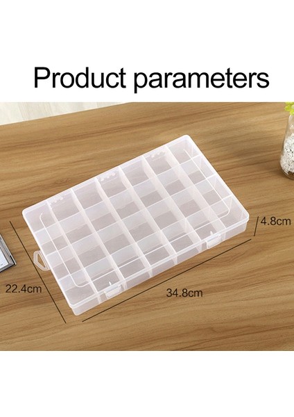 NC-013 Plastik 28 Yuvalı Çıkarılabilir Saklama Kutusu Pembe (Yurt Dışından)