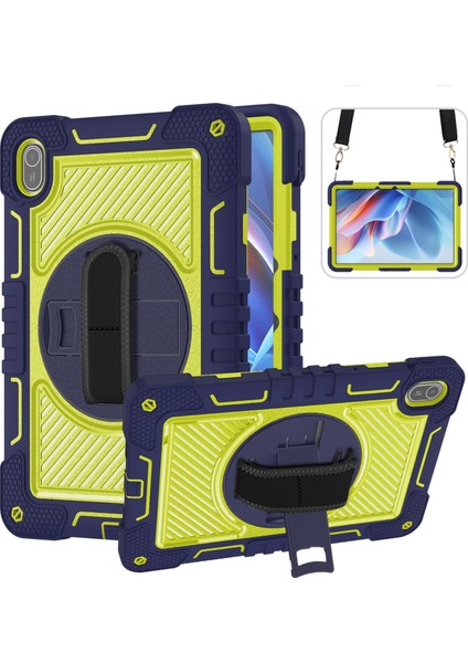 Pc + Silikon Tablet Kılıfı Huawei Matepad Se 11 Lacivert + Sarı Yeşil (Yurt Dışından)