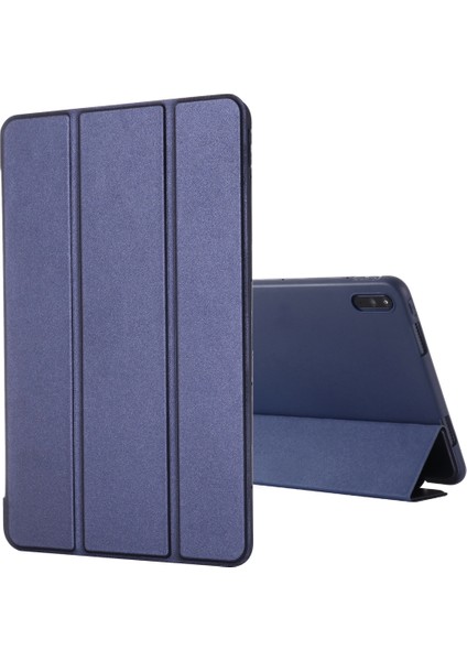 Huawei Matepad 10.4 Mavi Için Gebeı Darbeye Dayanıklı Deri Kılıf (Yurt Dışından)