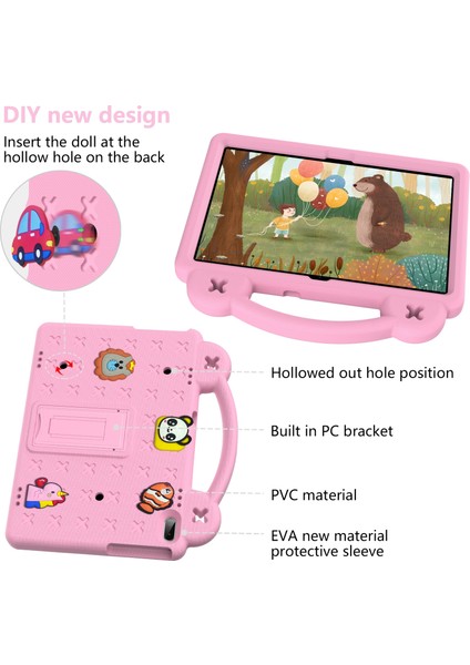 Huawei Mediapad T5 10.1 Pembe Tablet Kılıfı (Yurt Dışından)