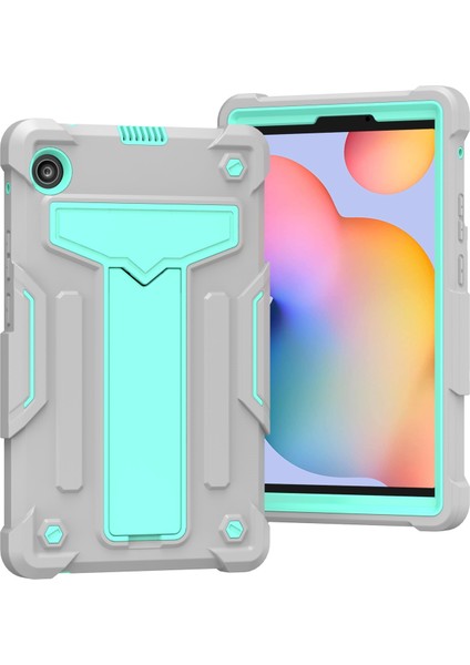 Huawei Matepad T8 Gri+Nane Yeşili Için T Şekilli Tutucu Kılıf (Yurt Dışından)