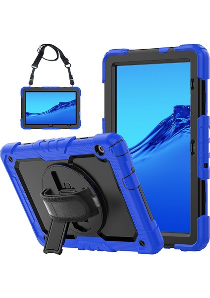 Huawei Mediapad T5 Mavi Için Tutuculu Koruyucu Kılıf (Yurt Dışından)
