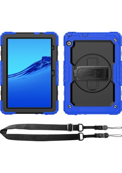 Huawei Mediapad T5 Mavi Için Tutuculu Koruyucu Kılıf (Yurt Dışından)