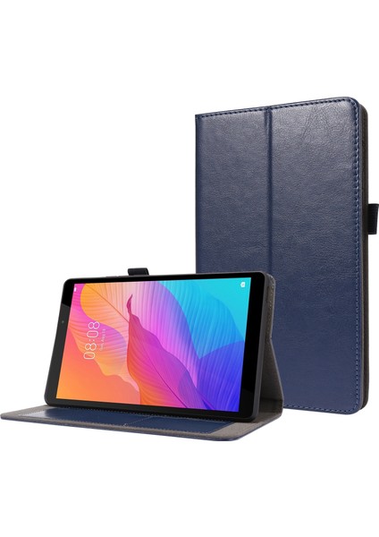Huawei Matepad T8 8.0 Deepblue Için 2 Katlanır Pu Deri Kılıf (Yurt Dışından)
