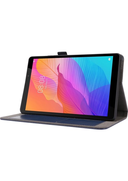 Huawei Matepad T8 8.0 Deepblue Için 2 Katlanır Pu Deri Kılıf (Yurt Dışından)