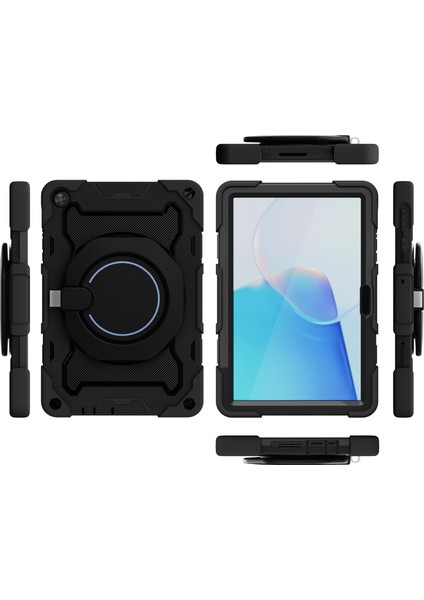 Huawei Matepad T 10S / T10 Siyah Için Silikon + Pc Tablet Kılıfı (Yurt Dışından) modelleri