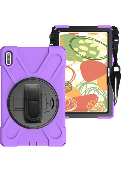 Huawei Matepad 10.4 Inç Silikon+Pc Koruyucu Kılıf Mor Için (Yurt Dışından) fiyatları