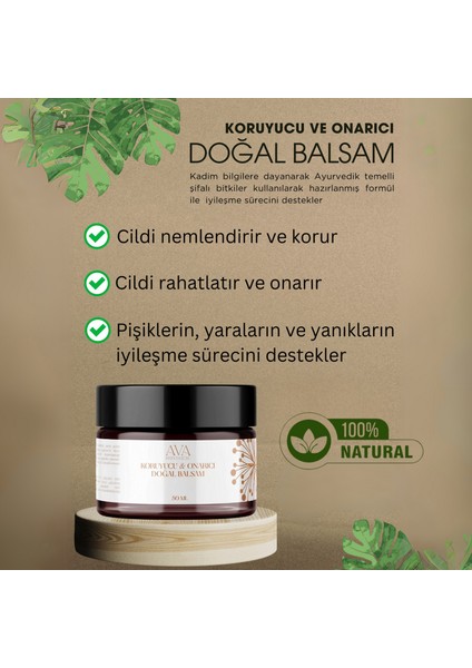 Ava Koruyucu ve Onarıcı Doğal Balsam