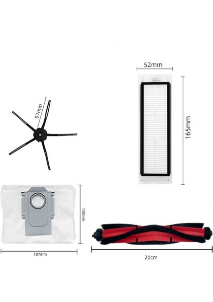 Q5 Q5 + Robot Vakum Yedek Parça Aksesuarları Ana Yan Fırça Hepa Filtre Toz Torbası A (Yurt Dışından) fırsatları