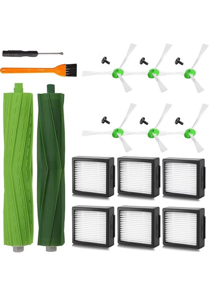 I3+ I7 I7+ E5 E6 E7 Elektrikli Süpürge Aksesuarları Için Yedek Parçalar Ana Fırça Yan Fırça Hepa Filtresi (Yurt Dışından)