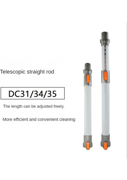 Dyson DC31 DC34 DC35 Elektrikli Süpürge Uzatılabilir Uzatma Çubuğu Metal Alüminyum Düz Boru Bar El Değnek Tüpü (Yurt Dışından) modelleri