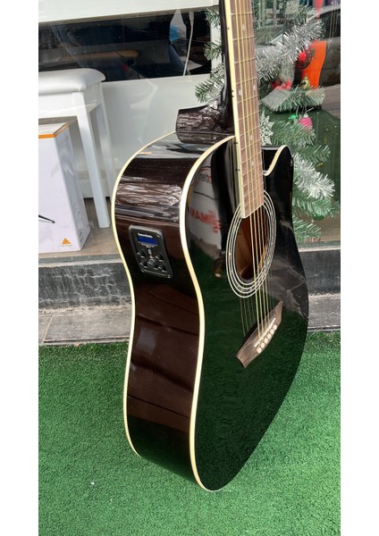 Elektro Akustik Gitar Jumbo Kasa Akustik Gitar Siyah Gitar Naturel Gitar