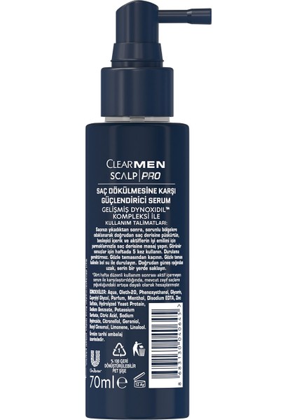 Men Scalp Pro Güçlendirici Serum Saç Dökülmesine Karşı 70 ml