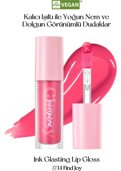 Dudaklara Dolgun ve Işıltılı Görünüm Sunan Gloss PERIPERA Ink Glasting Lip Gloss (14 Find Joy)