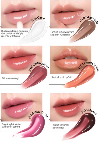 Dudaklara Dolgun ve Işıltılı Görünüm Sunan Gloss PERIPERA Ink Glasting Lip Gloss (14 Find Joy)