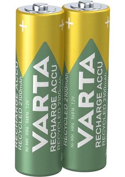 Nı-Mh 1.2 Volt - 2100 Mah Hr6 Aa Şarjlı 2li Kalem Pil