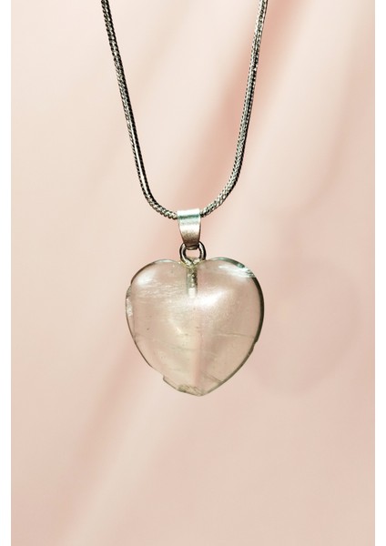 Florit Doğal Taşı Zincirli El Yapımı Kolye Uç: 2 cm Zincir: 20 cm Kutulu modelleri