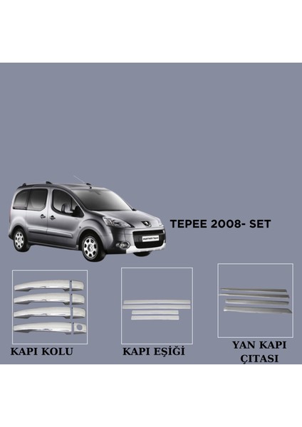 Aksesuar Peugeot Partner Tepee 2008-2012 Set 16 Prç