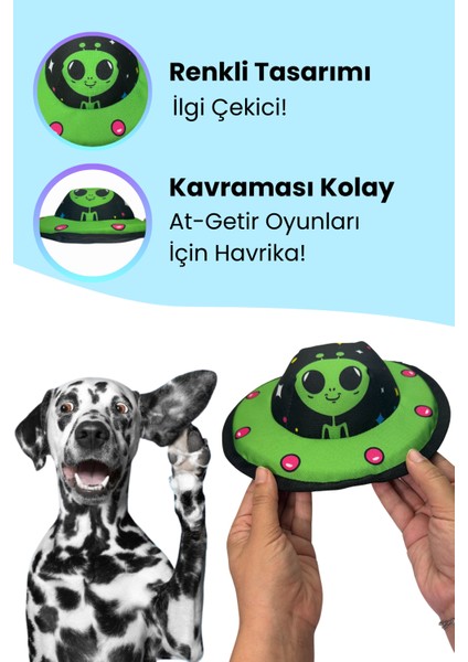 Özel Tasarım Köpek Oyuncağı Peluş Ufo At Getir Oyunları İçin Frizbi Köpek Aktivite Oyuncağı