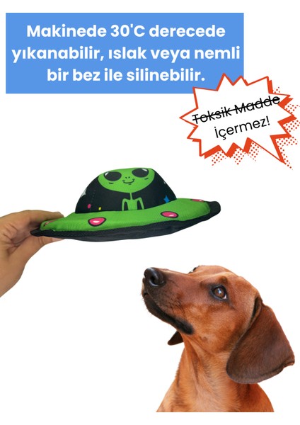 Özel Tasarım Köpek Oyuncağı Peluş Ufo At Getir Oyunları İçin Frizbi Köpek Aktivite Oyuncağı