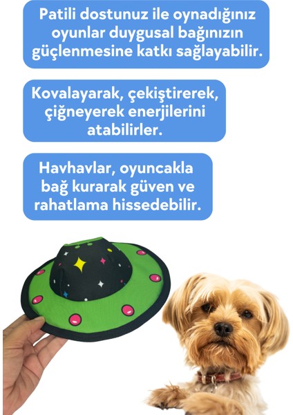 Özel Tasarım Köpek Oyuncağı Peluş Ufo At Getir Oyunları İçin Frizbi Köpek Aktivite Oyuncağı