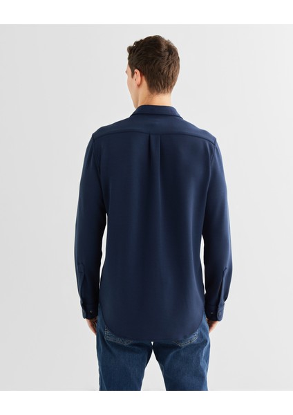 Erkek Lacivert Regular Fit Logolu Gömlek 3824314T.410 fiyatları