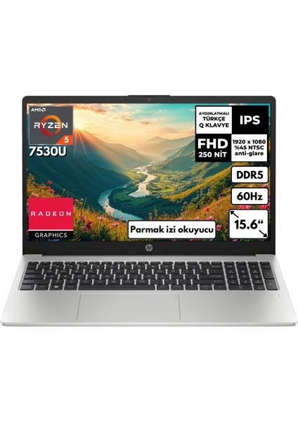 255 G10 Ryzen 5-7530U 24 GB 2 TbssdWindows 10 Home 15.6″ Fhd Taşınabilir Bilgisayar 8A547EABT59