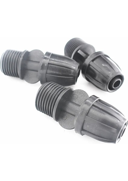 1/2 "erkek Konu 3/8" Kilit Microtube Uydurma Düz Konnektör Damla Sulama Parçaları Yağmurlama Spraers Hortum Aksesuarı 10 Adet modelleri