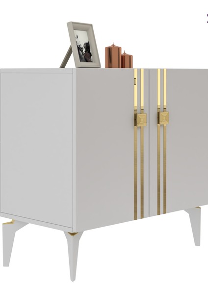 Bahardd (KB150) Konsol Beyaz-Altın fiyatları