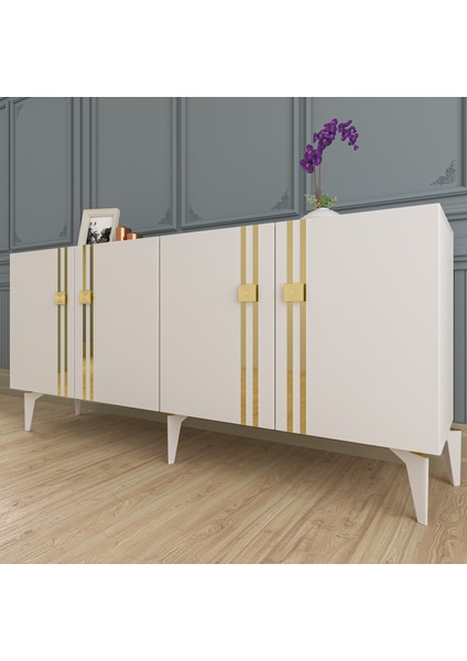 Bahardd (KB150) Konsol Beyaz-Altın indirimleri