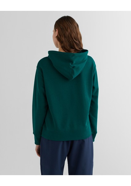 Kadın Yeşil Relaxed Fit Kapüşonlu Logolu Sweatshirt 4201272.310 fiyatları