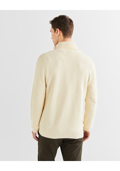 Erkek Krem Regular Fit Fermuarlı Hırka 8030212.130 fiyatları