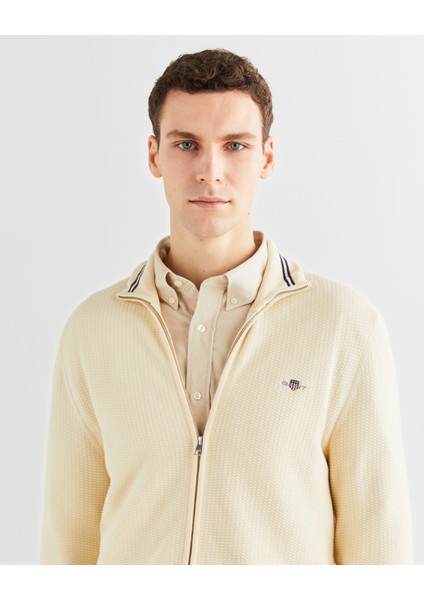 Erkek Krem Regular Fit Fermuarlı Hırka 8030212.130 fırsatları