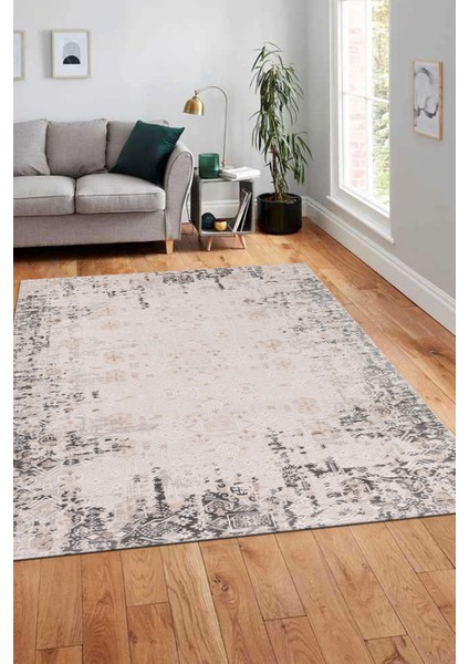 Lynosse Gri Yumuşak Konforlu Halı P1020