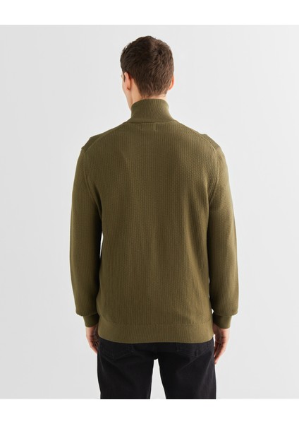 Erkek Yeşil Regular Fit Fermuarlı Hırka 8030212.301 fiyatları