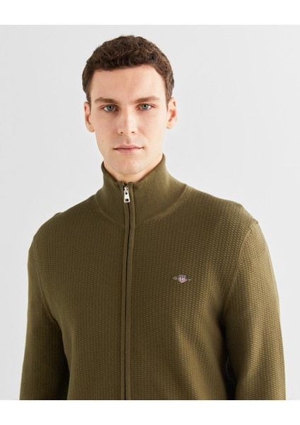 Erkek Yeşil Regular Fit Fermuarlı Hırka 8030212.301 indirimleri