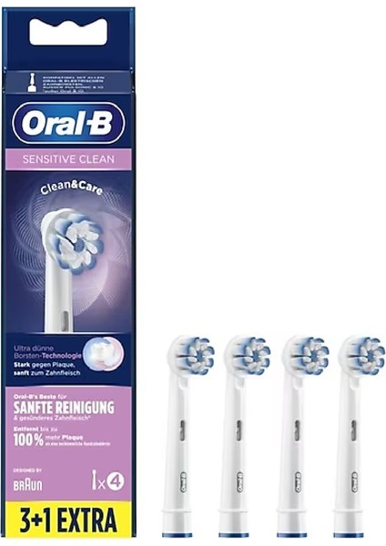 Sensitive Ultra Thin 4'Lü Şarjlı Diş Fırçası Yedek Başlığı