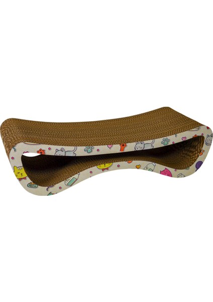 Karton Kedi Tırmalama Kedi Desenli Medium 60,5x15,5x24 cm fiyatları