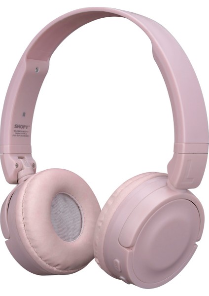 Sn-xbk33 Pembe Batty Tf Kart Özellikli Bluetooth V 5.0 Katlanabilir Kulak Üstü Kulaklık