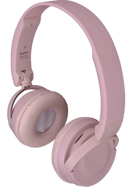 Sn-xbk33 Pembe Batty Tf Kart Özellikli Bluetooth V 5.0 Katlanabilir Kulak Üstü Kulaklık
