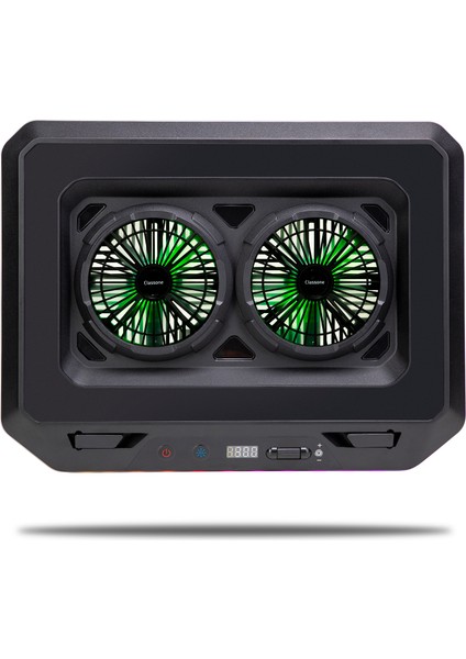 Gaming GT200 Laptop Soğutucu Notebook Stand,10 Rgb Işık Kontrolü , 15.6 -17 Inch , Hız Kontrolü , 2 Büyük Fan ,telefon Standı, 2 USB