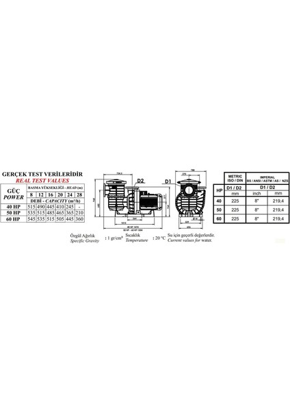 Sultan Serisi Havuz Pompası 50 Hp fiyatları