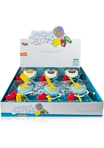 Vardem Işıklı Sesli, Müzikli, Anahtarlık Bebek Piyano +12 Ay Dişlik