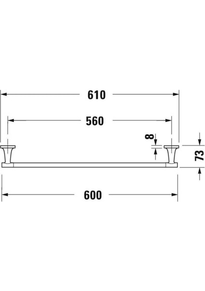 Starck T Uzun Havluluk 600 mm 0099421000