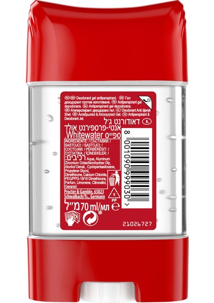 Old Spice Whitewater Erkekler için Terleme Önleyici Deodorant Clear Jel Stick 70 ml