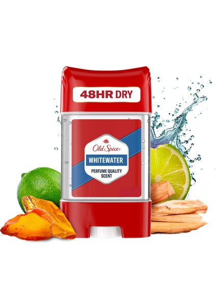 Old Spice Whitewater Erkekler için Terleme Önleyici Deodorant Clear Jel Stick 70 ml