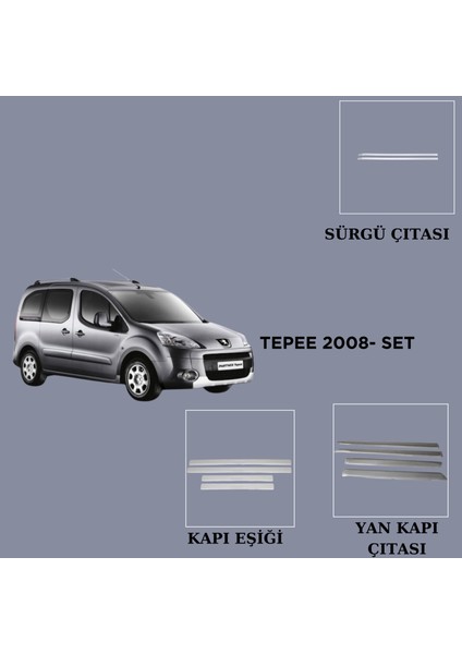 Akseuar Peugeot Partner Tepee 2008-2012 Set 10 Prç