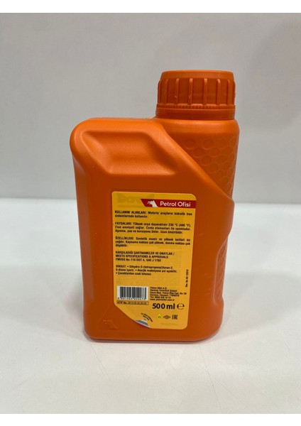 Dot-4 500ML Hidrolik Fren Yağı (2024 üretim)