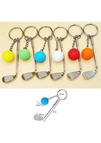 Gerçekçi Golf Tasarımlı Şık Anahtarlık Kolye Çanta Süsü Golf Keychain fırsatları